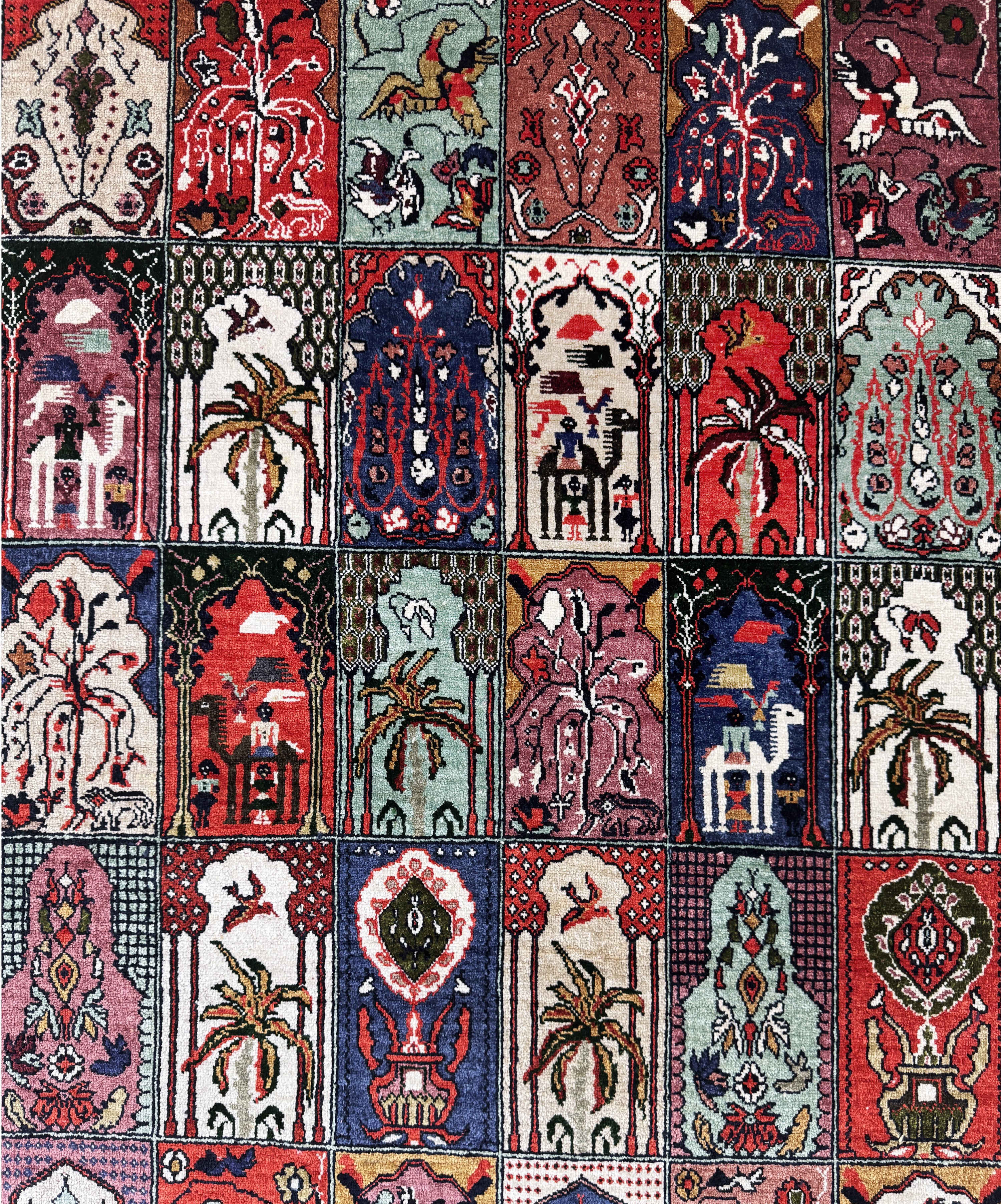 Detail c: Ghom Seide, Ägypten, Ende 20.Jhd, reine Naturseide, ca. 140 x 75 cm, EHZ: 1-2