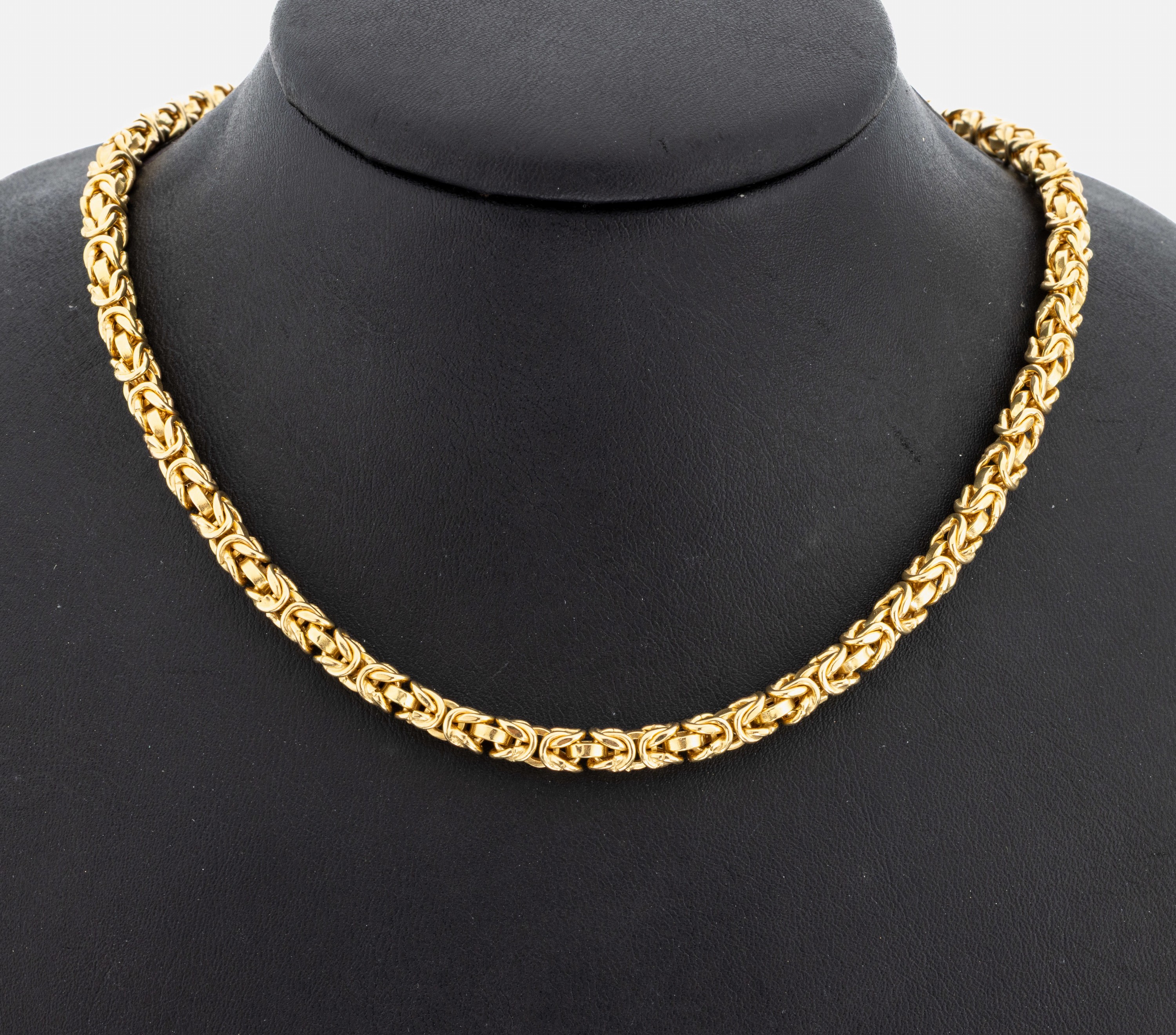 Image 27063080 - 18 kt Gold Königskette, GG 750/000, L. ca. 49 cm, Karabinerschließe, ca. 27.7 g