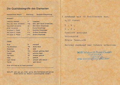 27063033a - 18 kt Gold Brillant-Armband, WG 750/000, 12 Brillanten zus. ca. 0.57 ct (grav.) feines ...