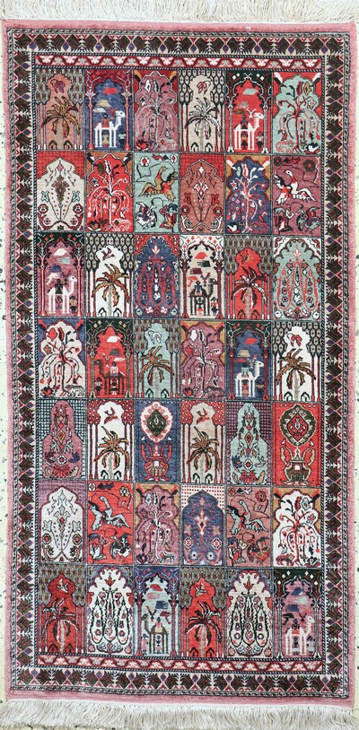 Image Ghom Seide, Ägypten, Ende 20.Jhd, reine Naturseide, ca. 140 x 75 cm, EHZ: 1-2 ...