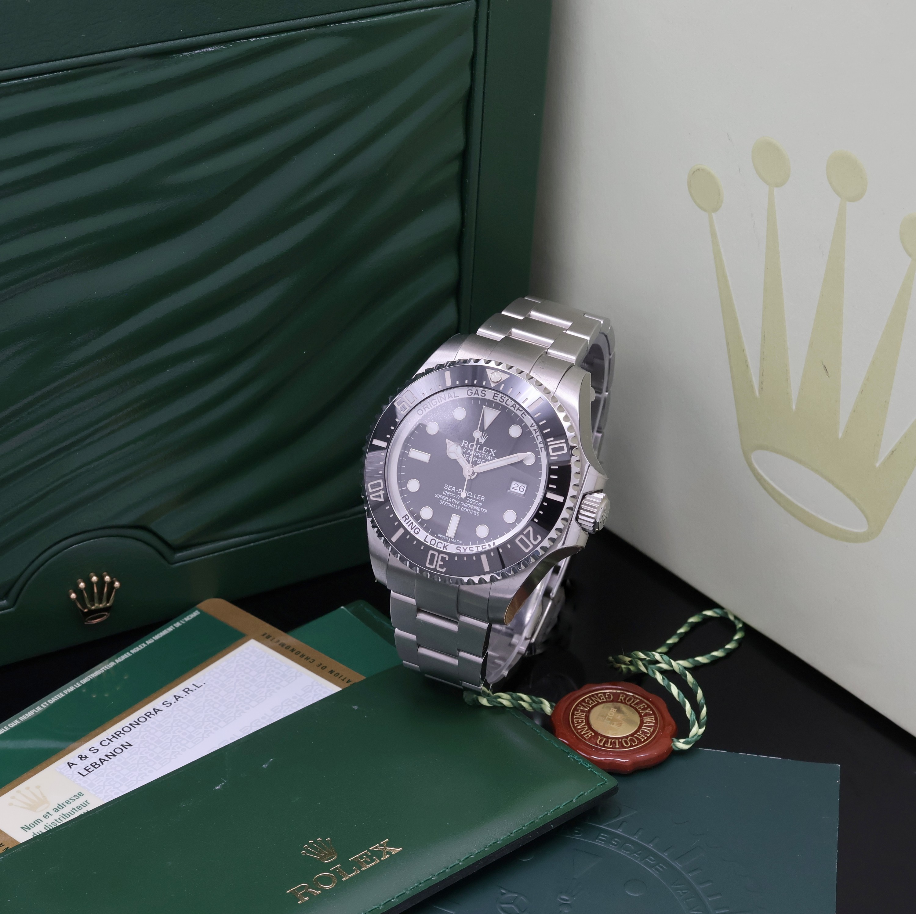 Detail a: ROLEX Oyster Perpetual Date Deepsea Sea- Dweller Herrenarmbanduhr Referenz 116660, Schweiz verk. lt. beil. Pap. 03/2012, Automatik, LC 522, G-Serie, ...