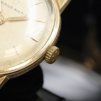 27063701d - ETERNA-MATIC 2 vergoldete Armbanduhren, Schweiz um 1950/1960, Automatik, 1x Stahlboden ...