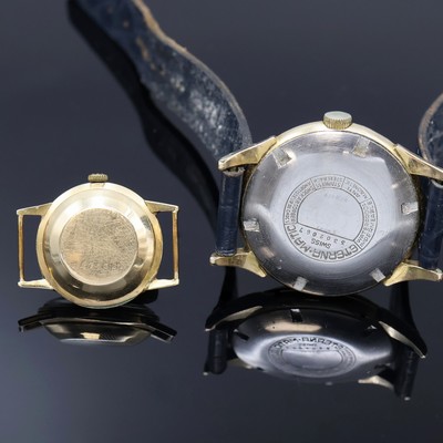 27063701e - ETERNA-MATIC 2 vergoldete Armbanduhren, Schweiz um 1950/1960, Automatik, 1x Stahlboden ...
