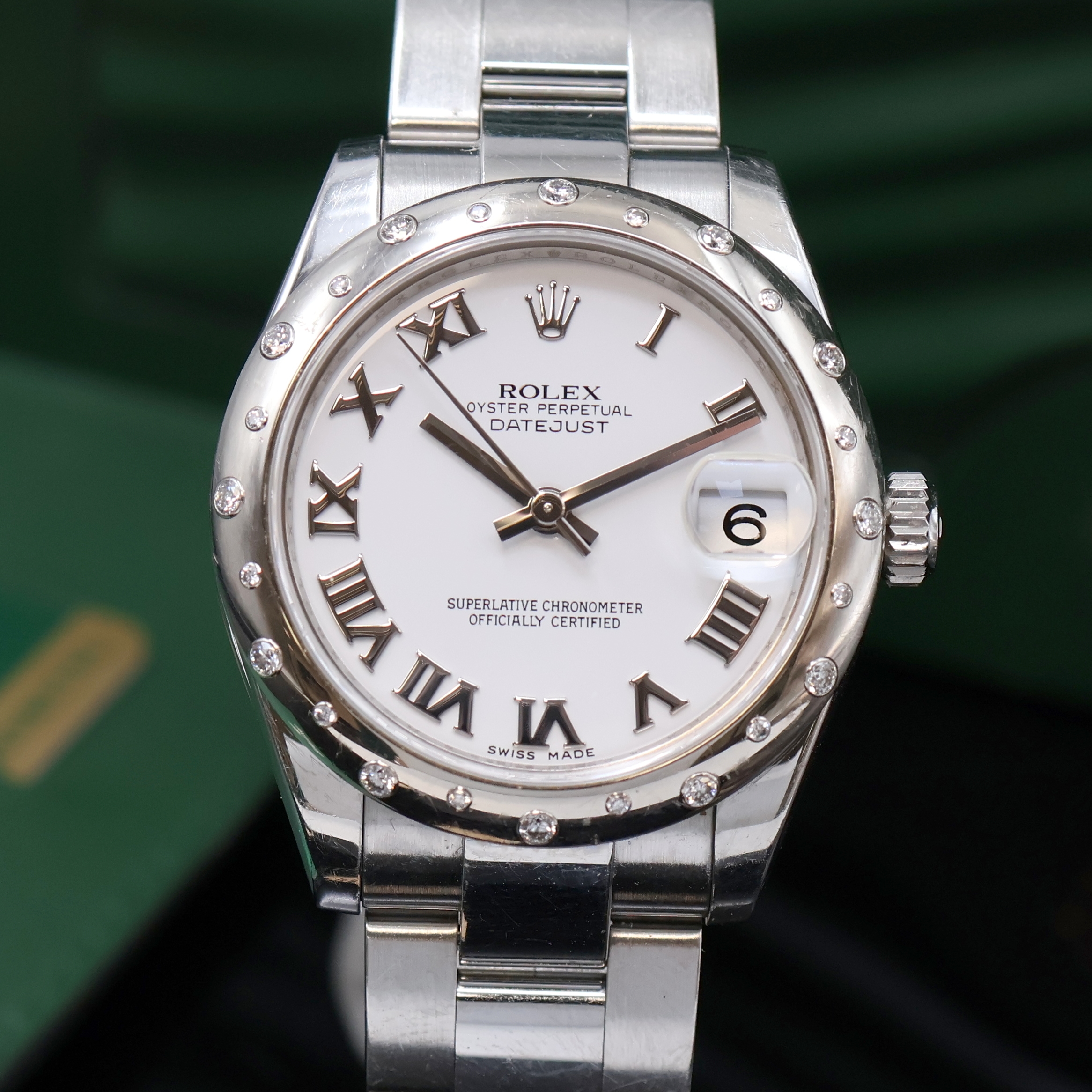 Detail c: ROLEX Armbanduhr Oyster Perpetual Datejust 31 Referenz 178344, Automatik, LC 100, Edelstahlgeh. inkl. Oysterband m. Faltschl., Boden und Krone ...
