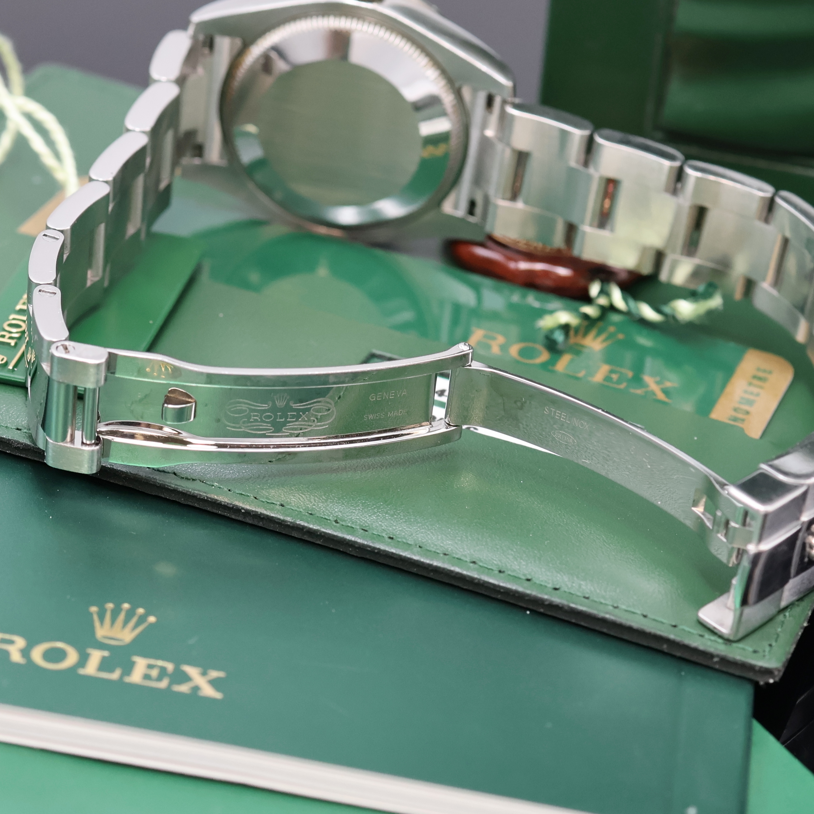 Detail f: ROLEX Armbanduhr Oyster Perpetual Datejust 31 Referenz 178344, Automatik, LC 100, Edelstahlgeh. inkl. Oysterband m. Faltschl., Boden und Krone ...