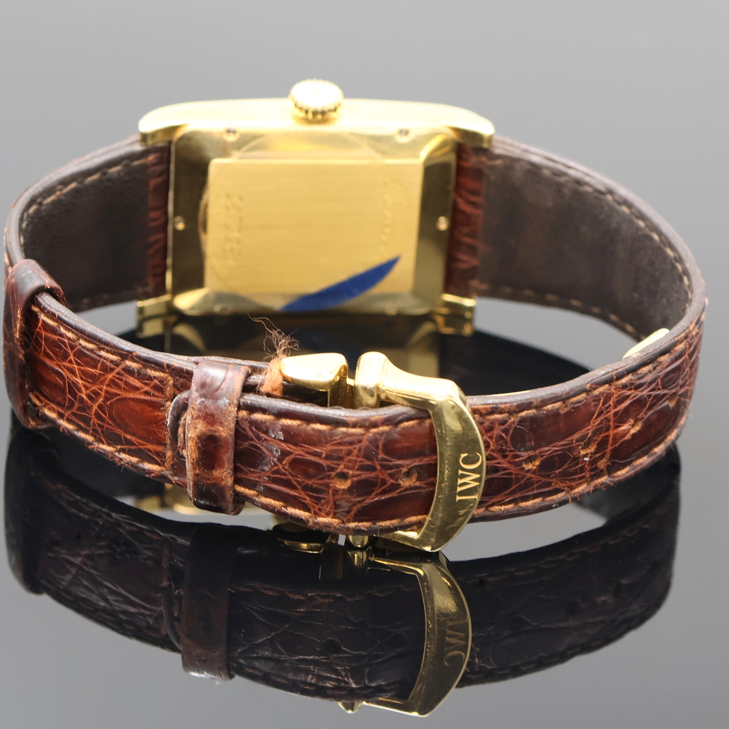 Detail c: IWC feine astronomische Herrenarmbanduhr mit ewigem Kalender Modell Novecento in GG 750/000 Referenz 3546, Schweiz um 1995, Automatik, orig. ...