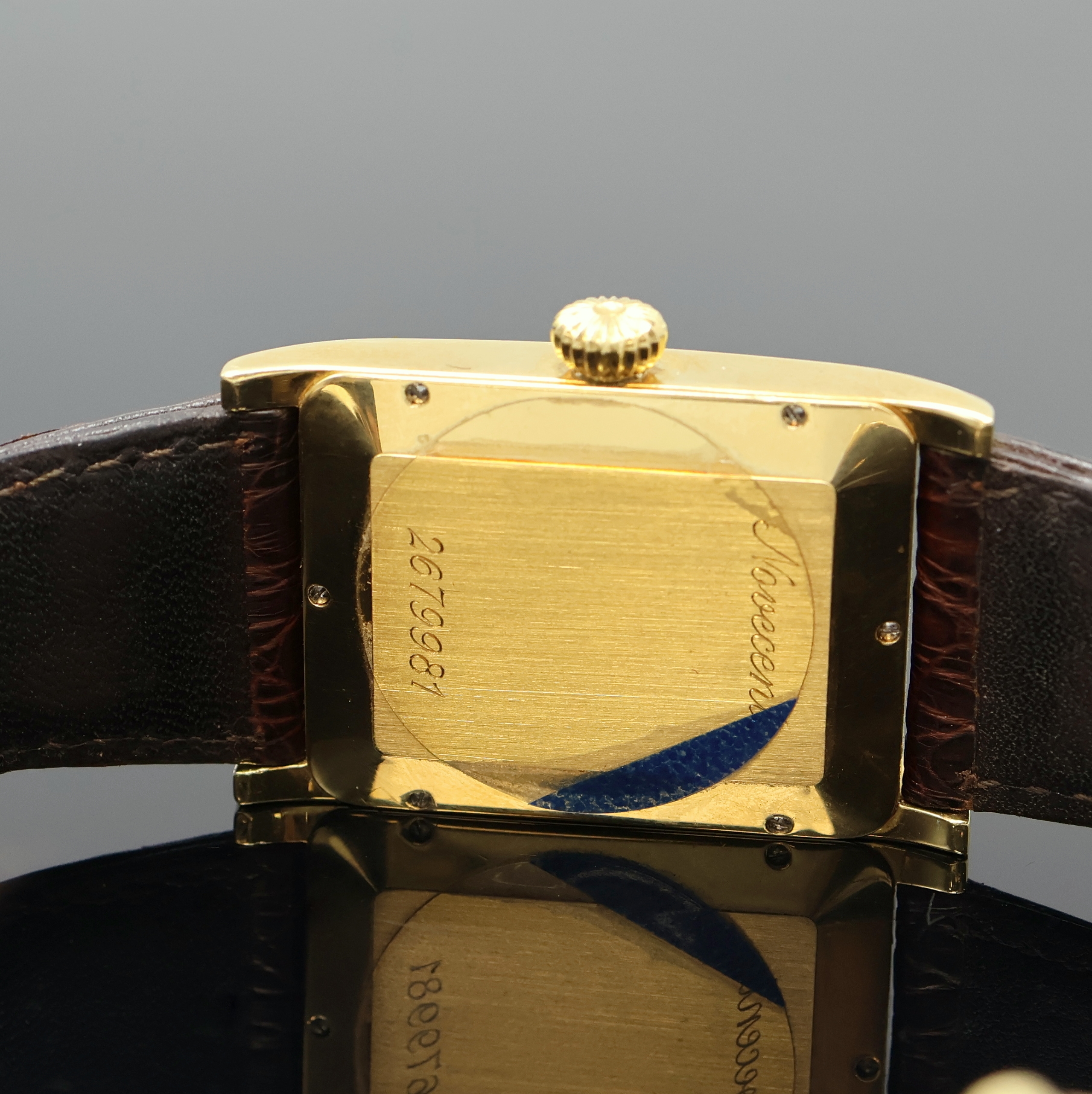 Detail f: IWC feine astronomische Herrenarmbanduhr mit ewigem Kalender Modell Novecento in GG 750/000 Referenz 3546, Schweiz um 1995, Automatik, orig. ...