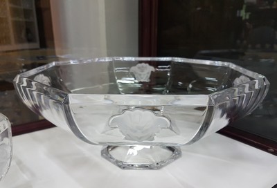 27063805c - 5 Teile, Gorgona, Versace, Rosenthal, große 8-eckige Vase H. 24cm; Übertopf D. 19.5 ...