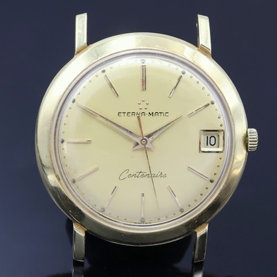 27063807a - ETERNA-MATIC Centenaire Armbanduhr in GG 750/000, Schweiz um 1965, Automatik, Boden ...