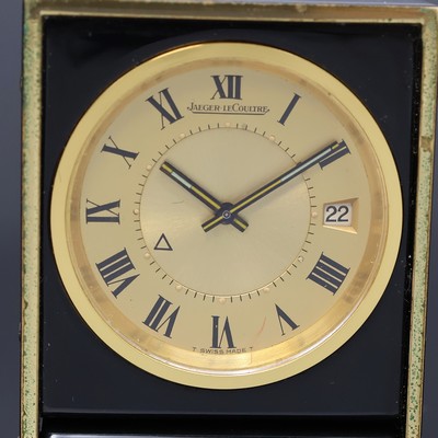 27063821a - Jaeger-LeCoultre kleiner Tischwecker Referenz 11015, Schweiz um 1960, Handaufzug, verg. ...