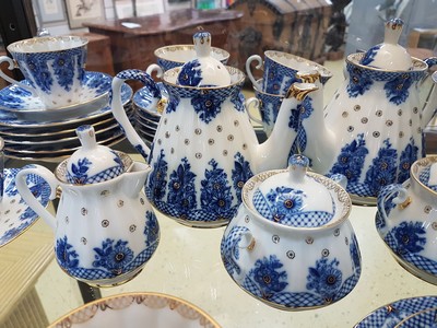 27063854d - Kaffeeservice, Lomonossov, für, 12 Personen, St. Petersburg, 12 Kaffeetassen mit ...