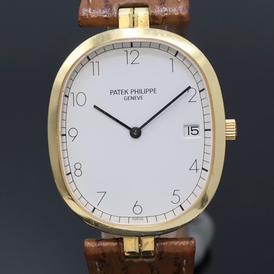 27063970a - PATEK PHILIPPE Ellipse 18k yellow gold wristwatch reference 3930, Switzerland around ...