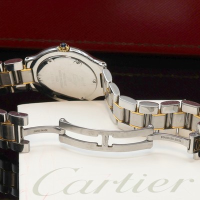 27063971f - CARTIER ladies wristwatch Linie 21 reference 1330, quartz, stainless steel/gold combined ...
