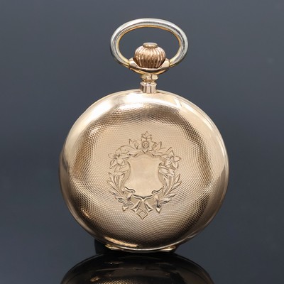 27064018b - Herrensavonette in RG 585/000, Schweiz um 1910, guill. Geh. dell., Sprungdeckel m. ...