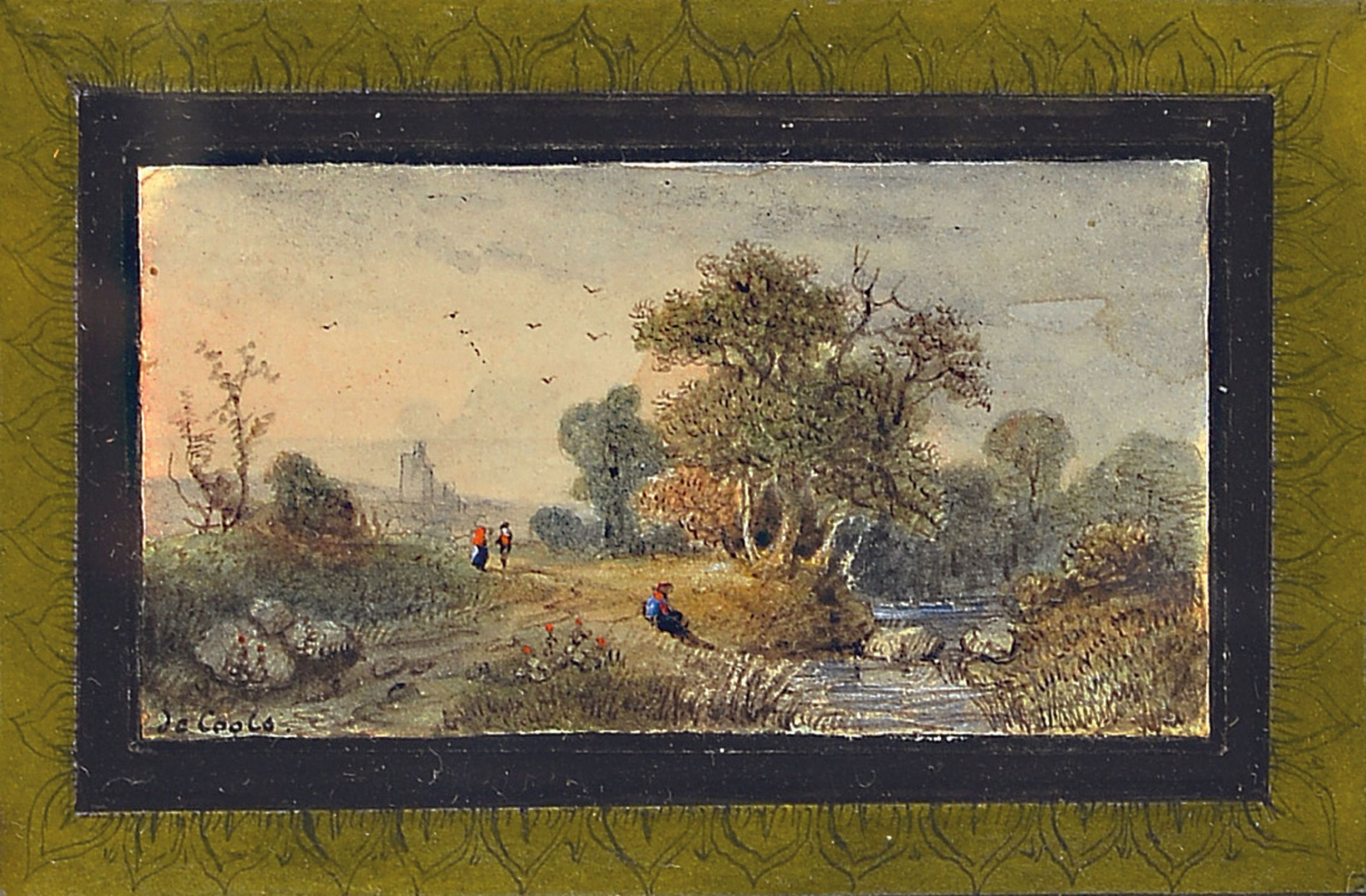 Image 27064216 - Zuschreibung: Jan Cools, geb. 1666 Antwerpen, kleine, sehr feine, Miniaturmalerei einer ...