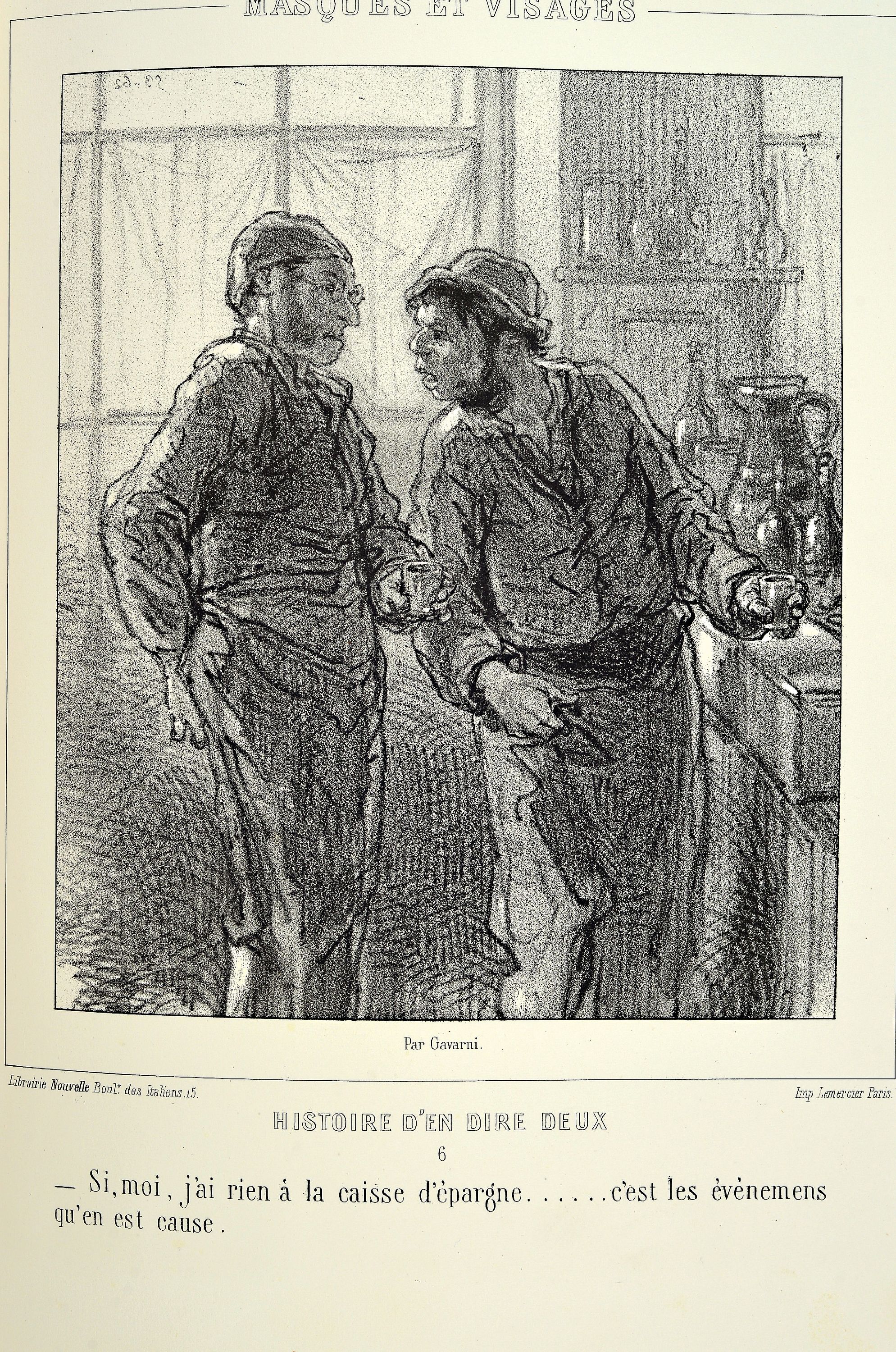 Detail k: Gavarni: Oeuvres nouvelles, Paris, um 1900, vier Hefte: 2x Les anglais chez eux, Etudes d'Androgynes, Histoire d'en dire deux