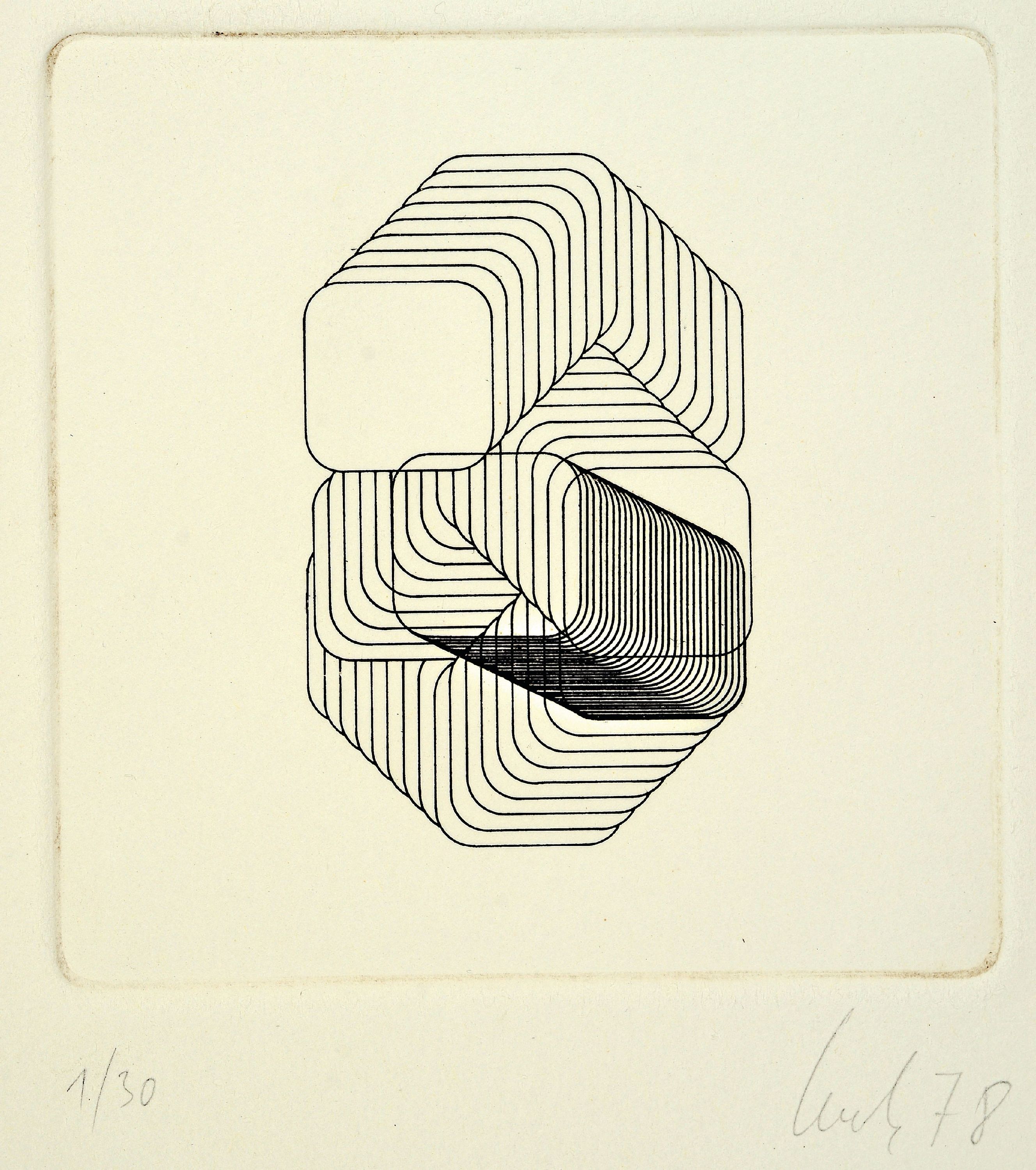 Image 27064222 - Thomas Lenk, 1933 Berlin-2014 Schwäbisch-Hall, 3 Radierungen von 1978, alle handsign. ...