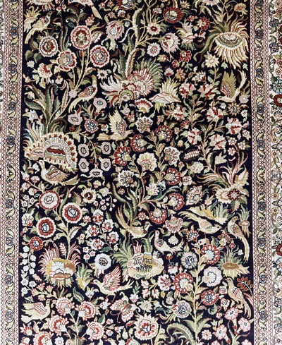 27064212c - Hereke Seide fein, China, Ende 20.Jhd., reine Naturseide, ca. 152 x 92 cm, EHZ: 2 ...