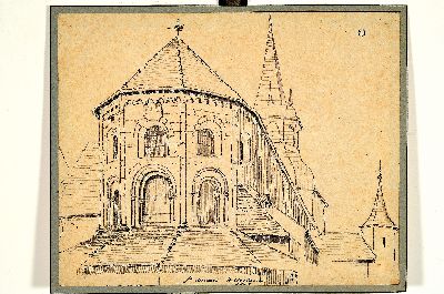 27064219k - Karl Weysser, 1833 Durlach-1904 Heidelberg, zwei Tuschfederzeichnungen: 1x Hildesheim im ...