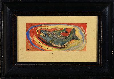 27064233k - Wilhelm Lachnit, 1899 Gittersee bei Dresden-1962 Dresden, Fische, Gouache auf Papier, ...