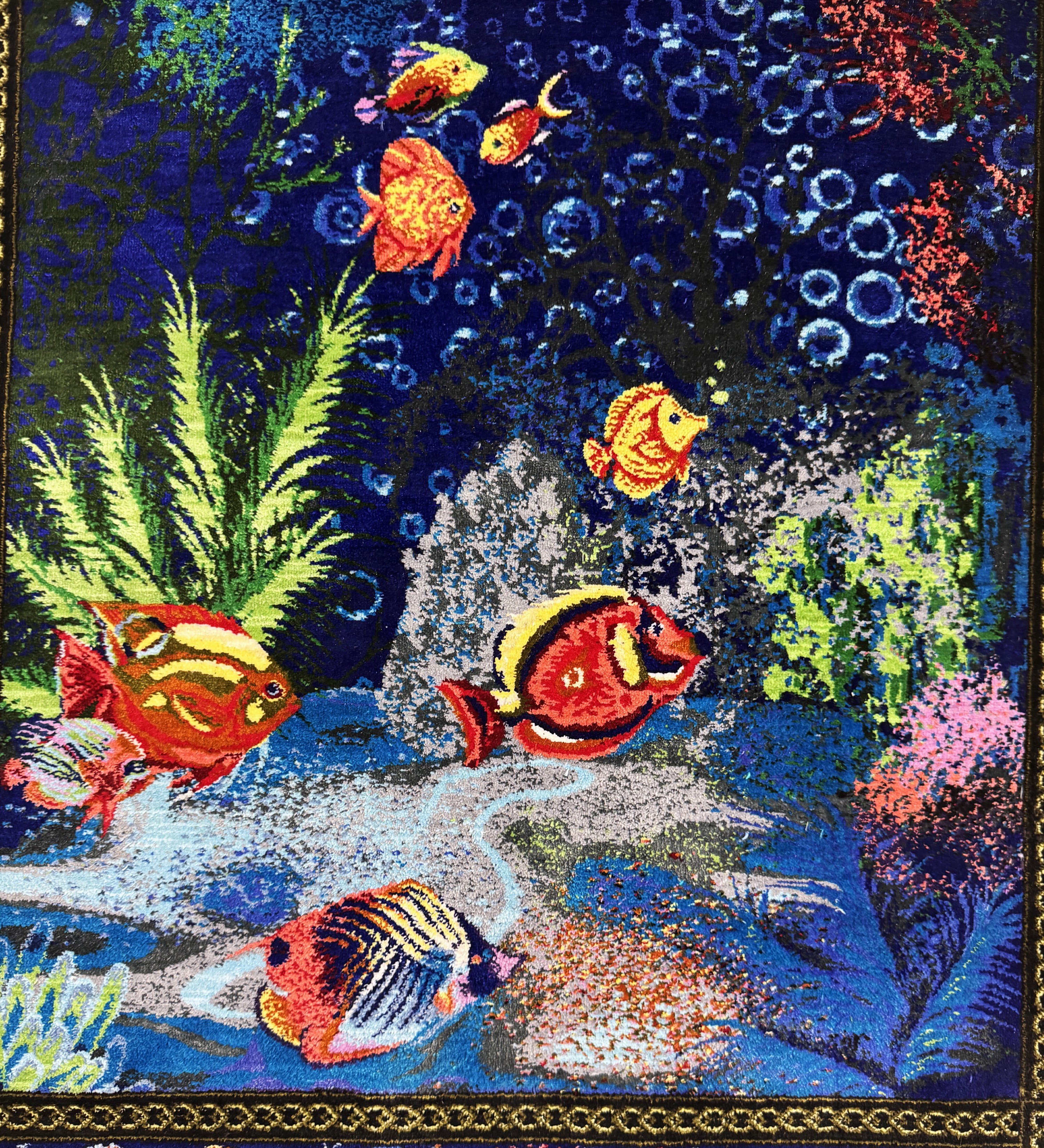 Detail e: Ghom Seide fein Persien, signiert"Bahram", ca. 20 Jahre, reine Naturseide, ca. 85 x 62 cm, ca. 1,0 Mio. Kn/qm, EHZ: 1(nahezu neuwertig)