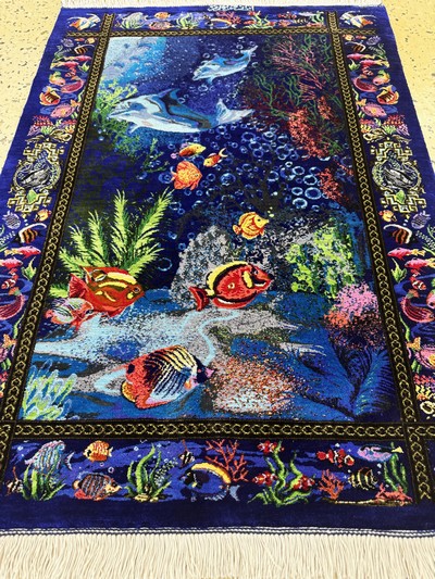 27064360f - Ghom Seide fein Persien, signiert´Bahram´, ca. 20 Jahre, reine Naturseide, ca. 85 x 62 ...