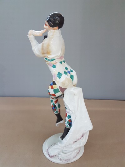 27064368b - Porzellanfigur, Bajazzo, Meissen, 20. Jh., Entwurf Paul Scheurich 1919, Ausformung Mitte ...