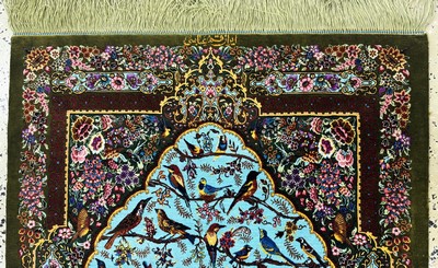 27064379a - Ghom Seide fein Persien, signiert´Abbasi´, ca. 20 Jahre, reine Naturseide, ca. 120 x 80 ...