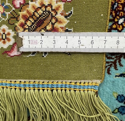 27064379g - Ghom Seide fein Persien, signiert´Abbasi´, ca. 20 Jahre, reine Naturseide, ca. 120 x 80 ...