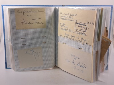 27064892b - Album mit Autographen, Bildpostkarten und offiziellen Belegen der 1930/40er-Jahre, ...