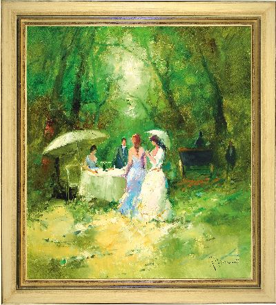 27064895k - Paul Henze Morro (d.i. Paul Ingfried Henze -Morro), 1925 Leipzig-1972, Gesellschaft im ...