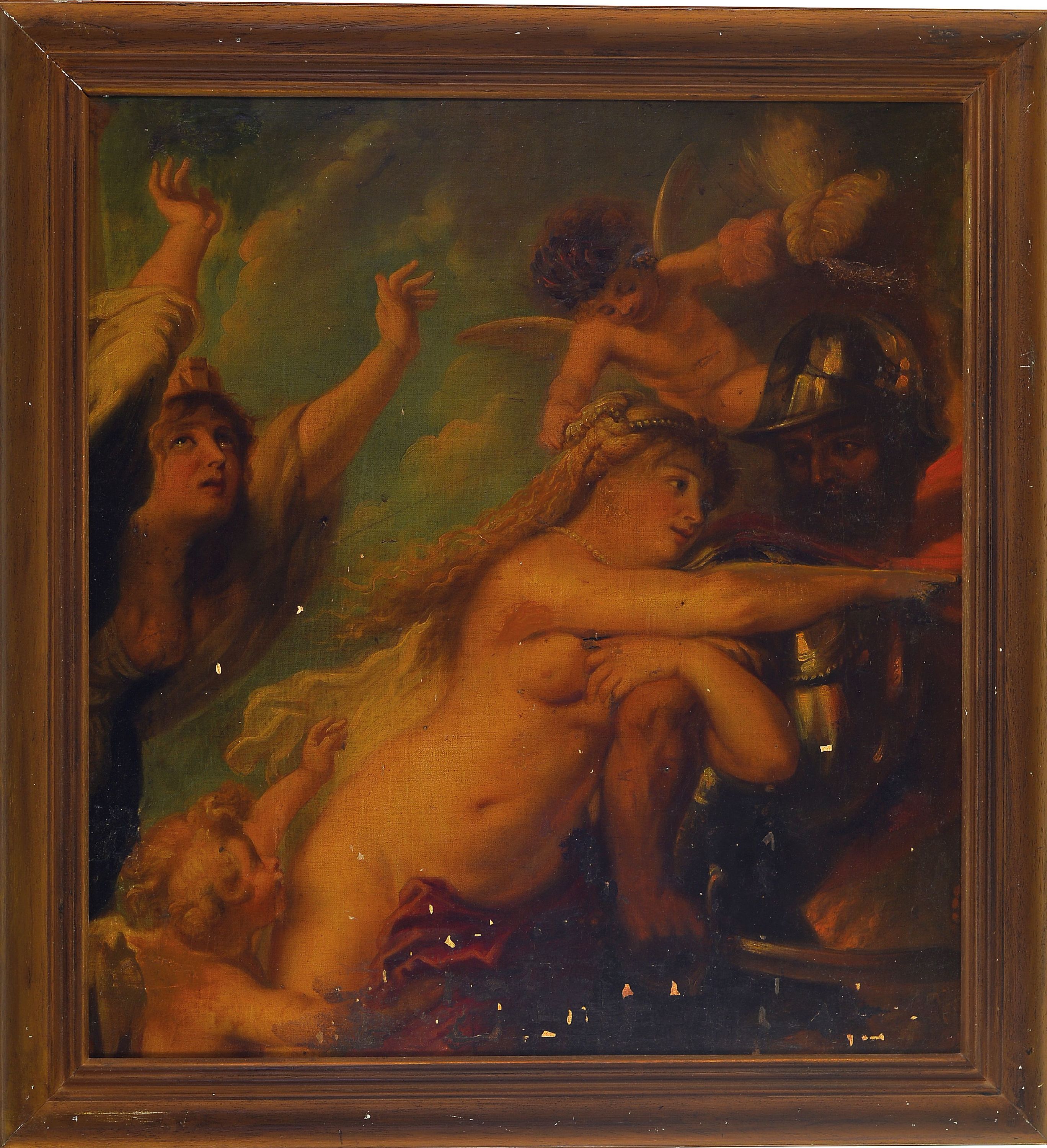 Detail k: Angiolo Cherici, italienischer Kopist des 19. Jh., Kopie nach Rubens: Die Folgen des Krieges (von 1638), Mars beim Verlassen des Janustempels, Venus ...