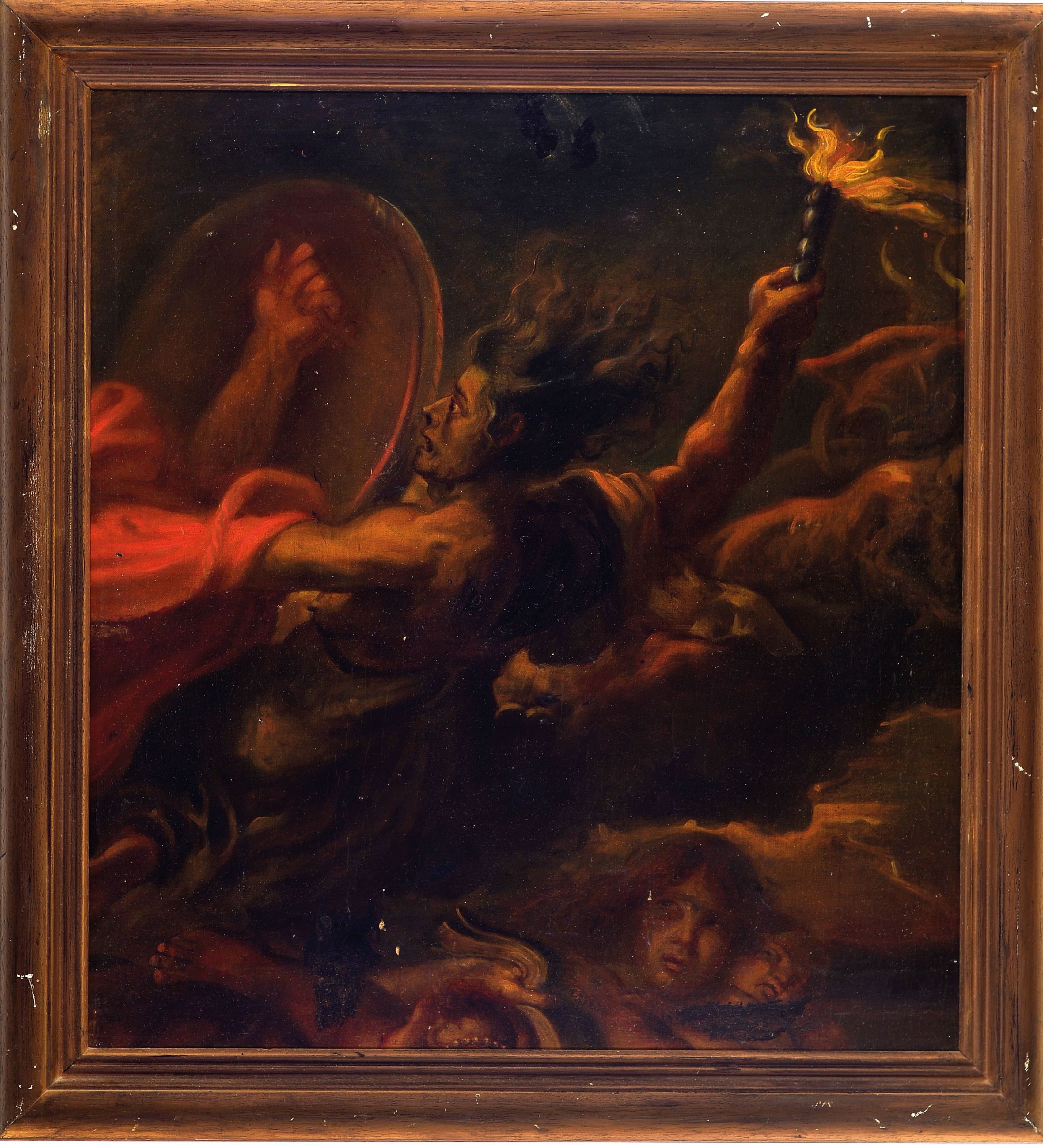 Detail m: Angiolo Cherici, italienischer Kopist des 19. Jh., Kopie nach Rubens: Die Folgen des Krieges (von 1638), Mars beim Verlassen des Janustempels, Venus ...