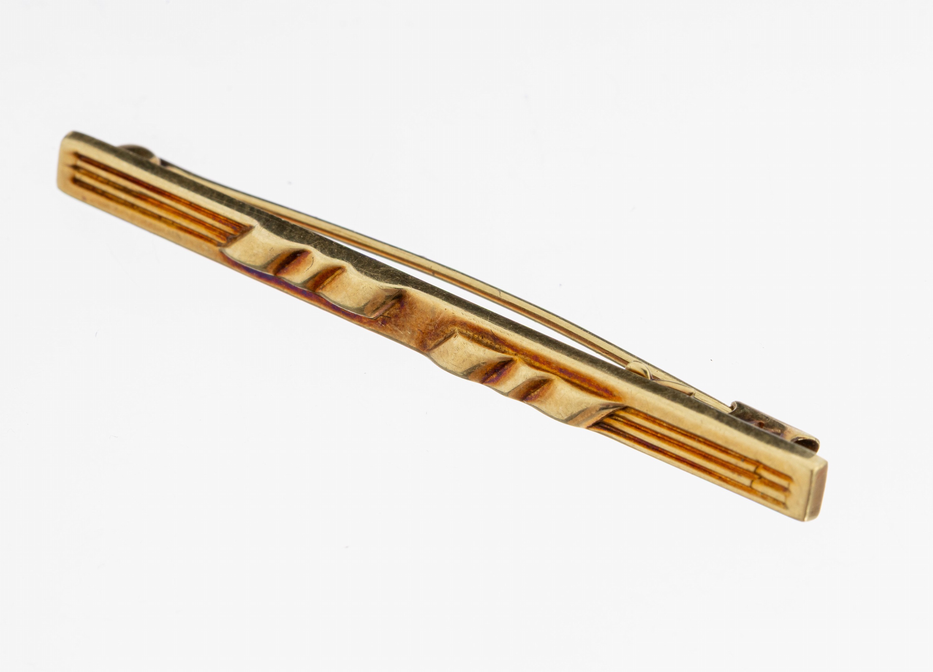 Image 27064952 - 14 kt Gold Brosche, GG 585/000, L. ca. 4.5 cm, ca. 1.8 g