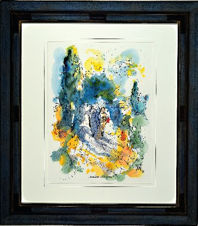 27064943k - Georg Günther Zeuner, 1923 Dresden-2011 Speyer, aquarellierte Tuschezeichnung, ´Zurück ...