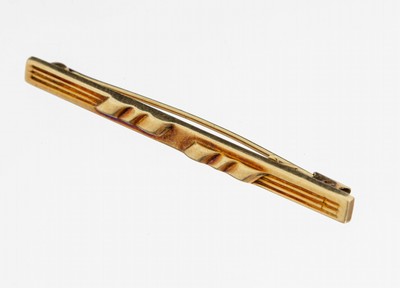 Image 14 kt Gold Brosche, GG 585/000, L. ca. 4.5 cm, ca. 1.8 g