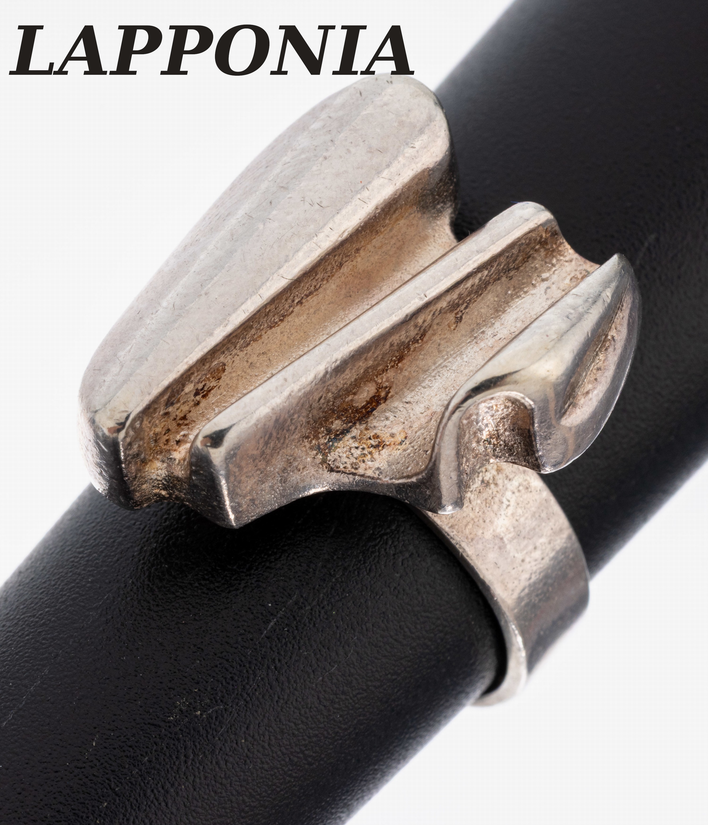 Image 27065319 - LAPPONIA Ring, Finnland, 1983, 925er Silber, typ. abstraktes Design, RW 53
