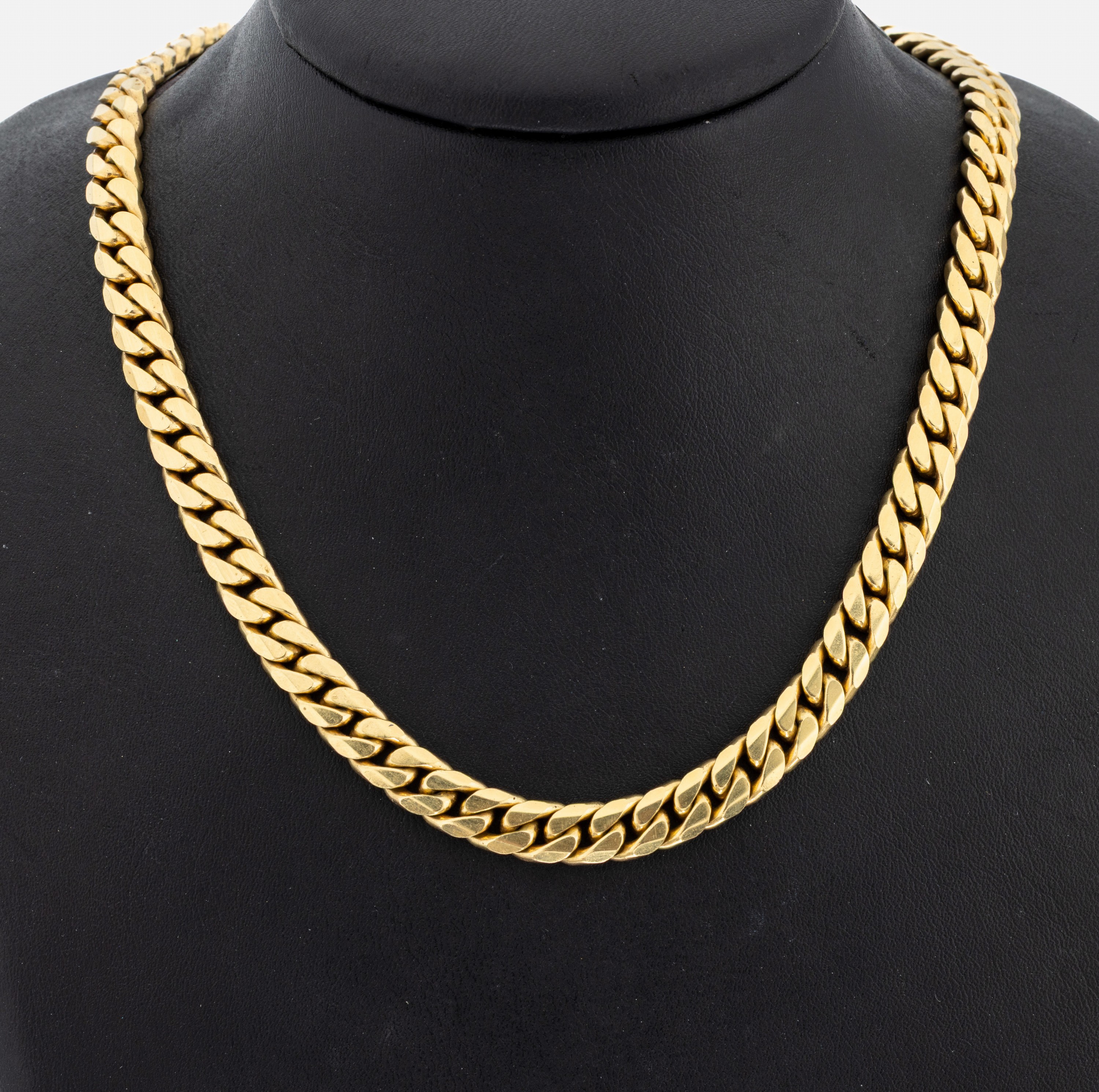 Image 27065405 - Massives 18 kt Gold Collier, GG 750/000, L.ca. 48 cm, Kastenschloss mit 2 ...