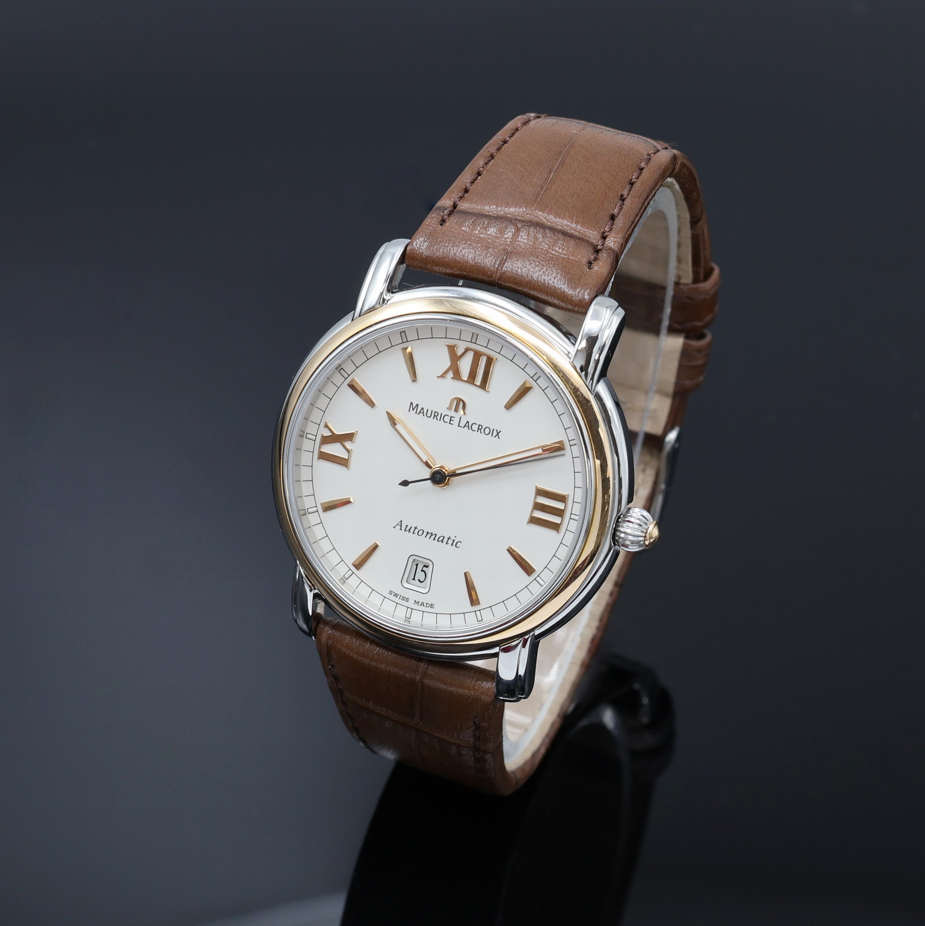 Image 27066070 - MAURICE LACROIX Pontos Herrenarmbanduhr Referenz 68775, Automatik, Edelstahlgeh., Boden ...