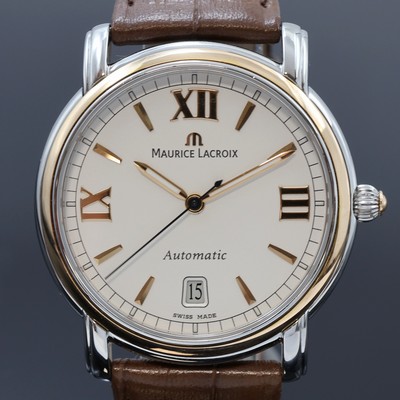 27066070a - MAURICE LACROIX Pontos Herrenarmbanduhr Referenz 68775, Automatik, Edelstahlgeh., Boden ...