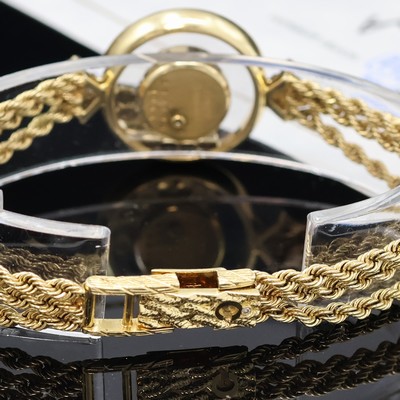 27066123f - CHOPARD Damenarmbanduhr Happy Diamonds in GG 750/000 Referenz 4066, quarz, beids. vergl. ...