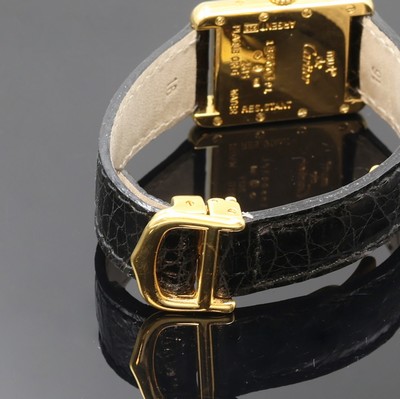 27066231a - CARTIER Tank Armbanduhr Referenz 2415, quarz, verg. Silbergeh. inkl. orig. Lederband m. ...