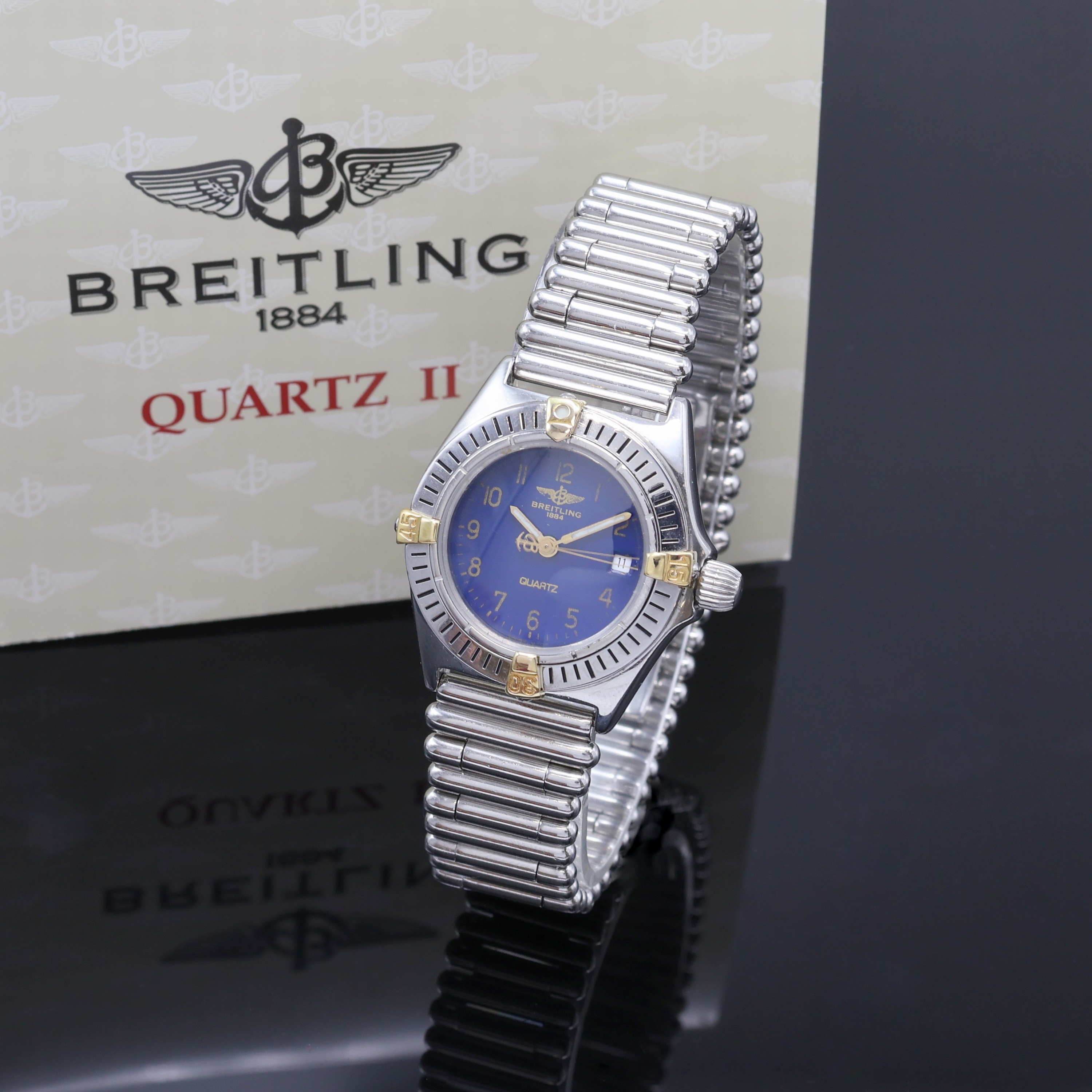 Image 27066485 - BREITLING Callistino Damenarmbanduhr Referenz B52043, quarz, Edelstahlgeh. inkl. orig. ...