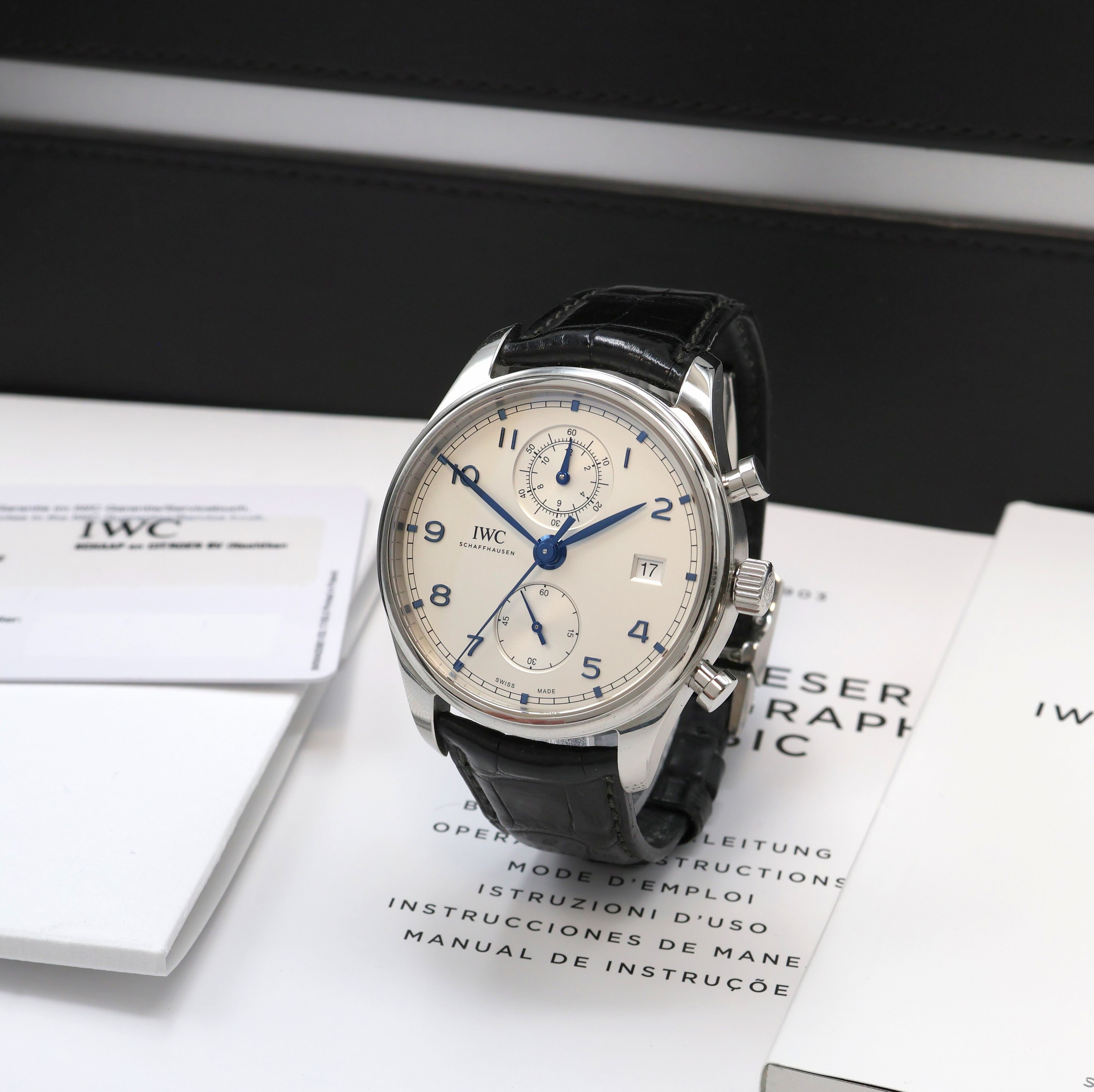 Image 27066486 - IWC Portugieser Herrenchronograph Referenz IW390302, Automatik, beids. vergl. ...