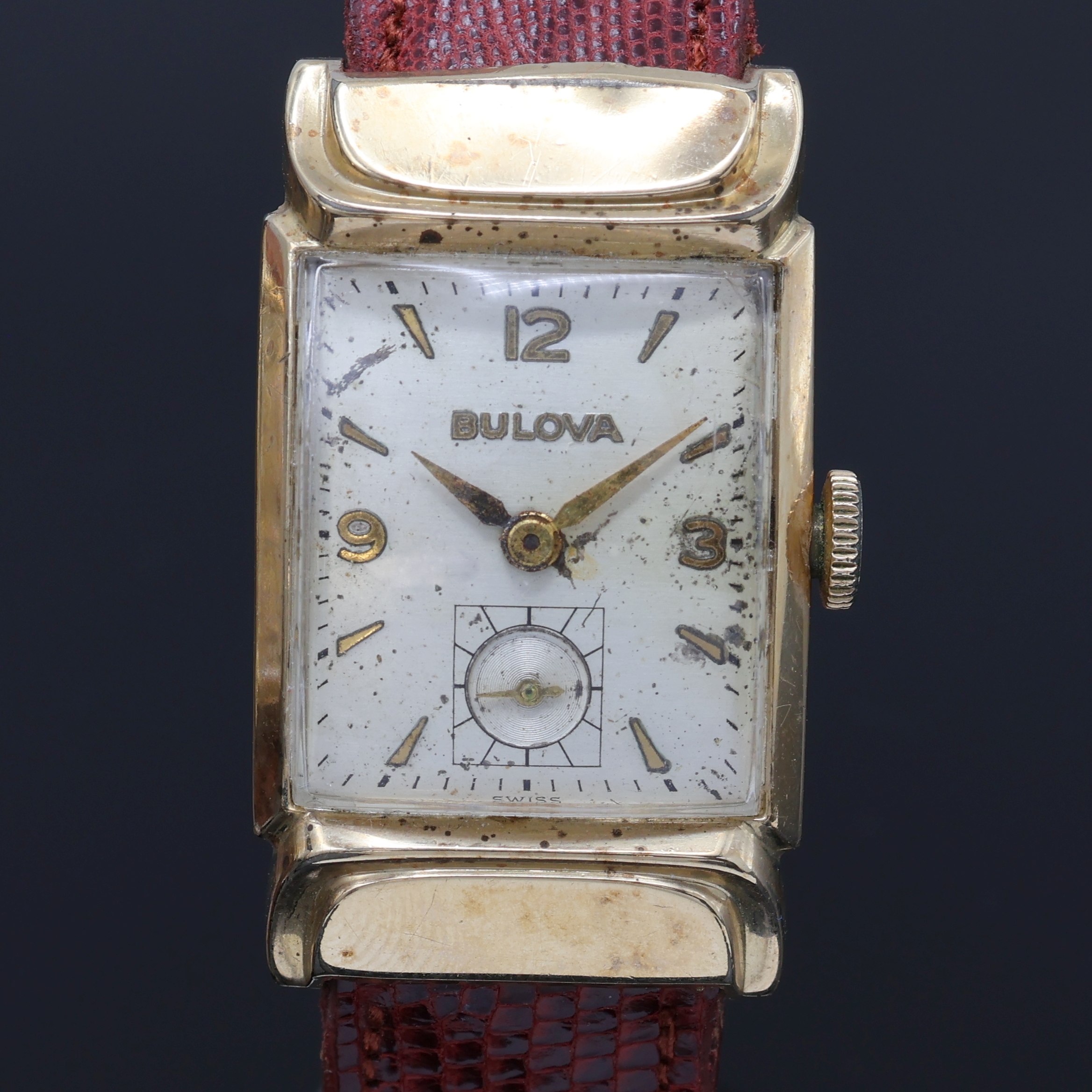 Detail c: Konvolut: 3 Goldfilled Armbanduhren Bulova, Laco und Hamilton, Schweiz/USA/Deutschland 1940er Jahre, alle Handaufzug, 2-teil. Gehäuse ber./dell., ...