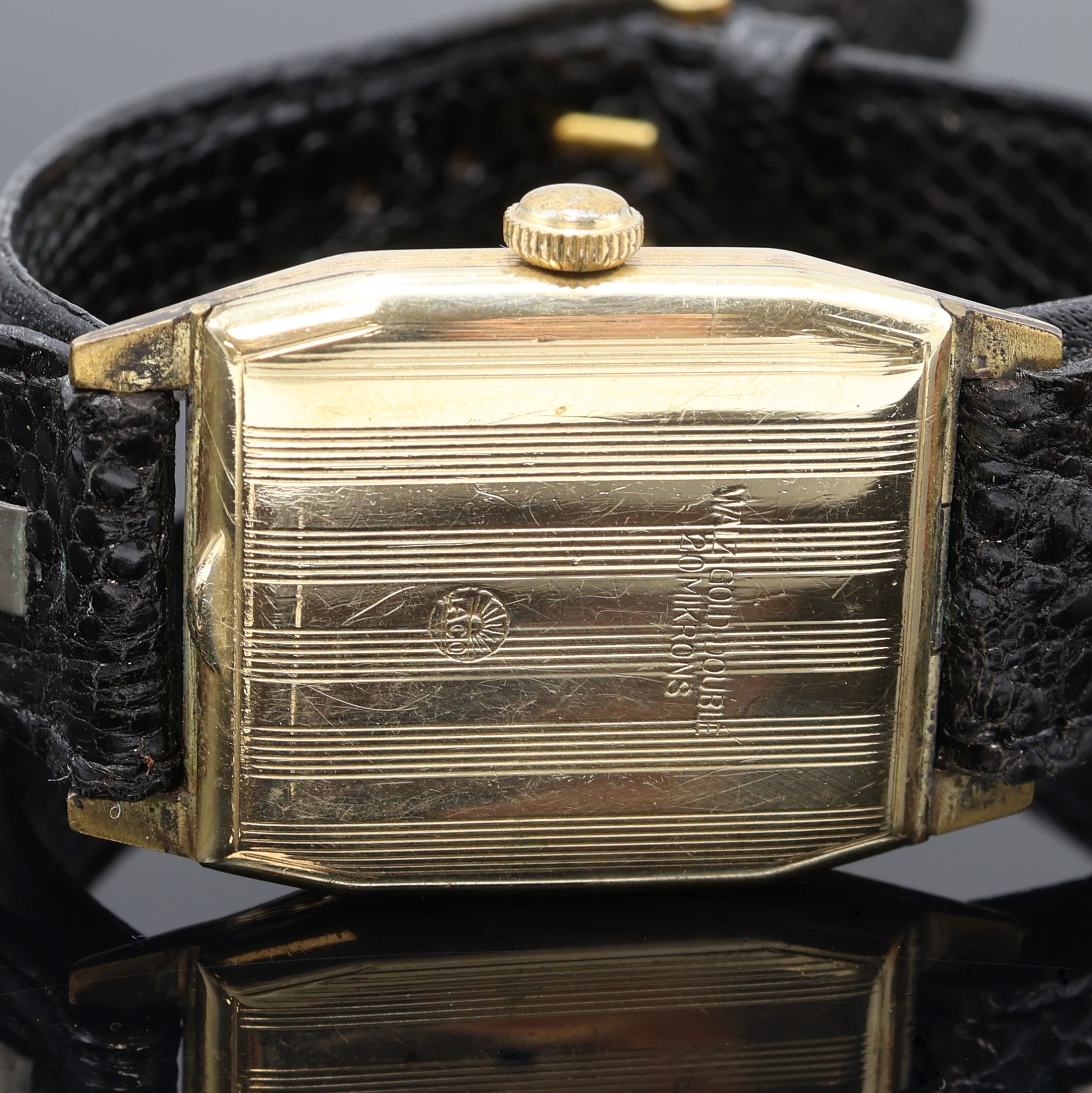 Detail g: Konvolut: 3 Goldfilled Armbanduhren Bulova, Laco und Hamilton, Schweiz/USA/Deutschland 1940er Jahre, alle Handaufzug, 2-teil. Gehäuse ber./dell., ...