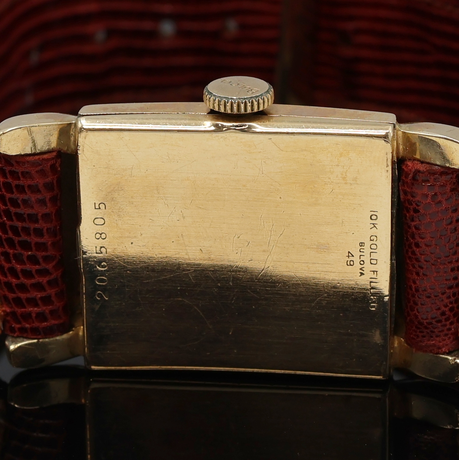 Detail i: Konvolut: 3 Goldfilled Armbanduhren Bulova, Laco und Hamilton, Schweiz/USA/Deutschland 1940er Jahre, alle Handaufzug, 2-teil. Gehäuse ber./dell., ...
