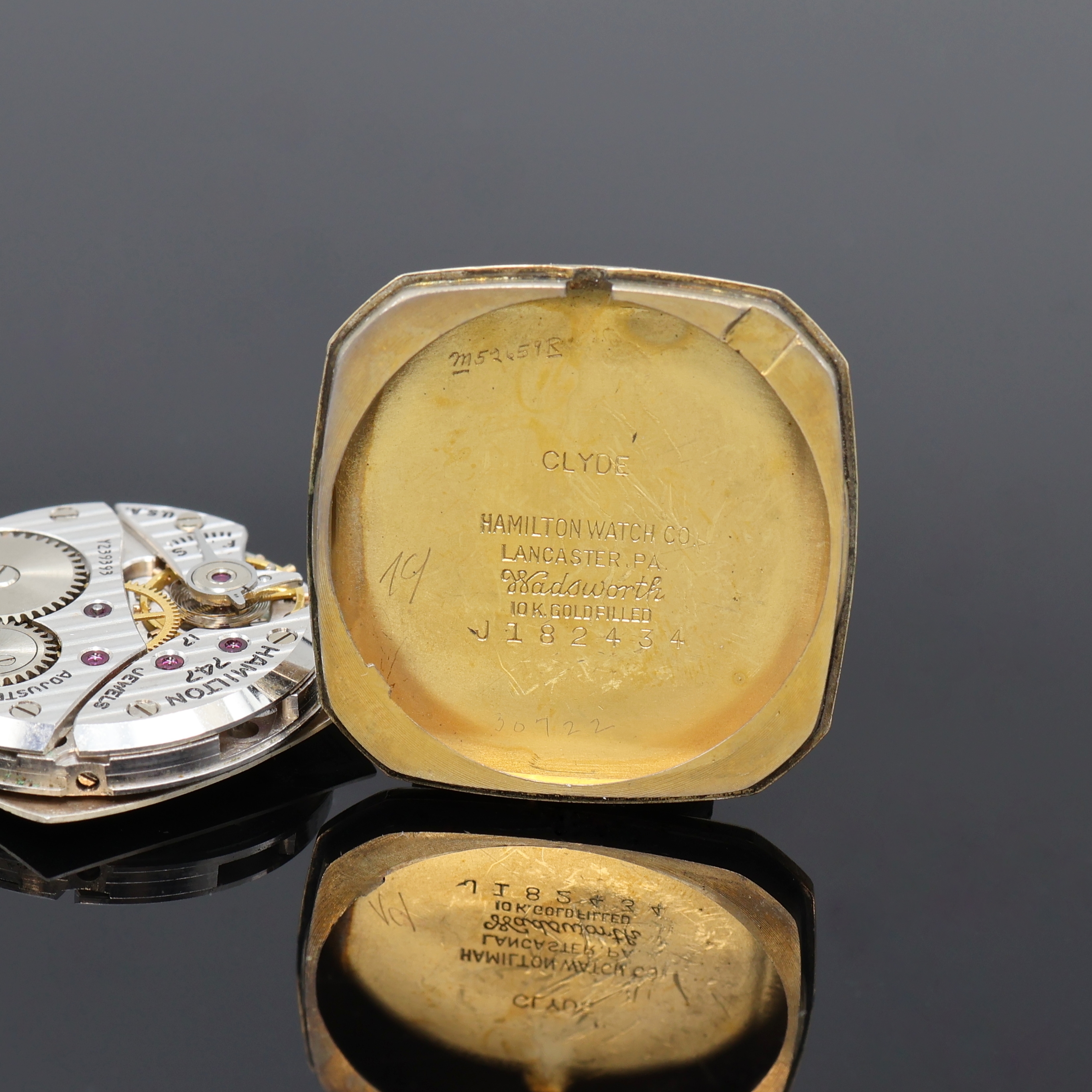 Detail m: Konvolut: 3 Goldfilled Armbanduhren Bulova, Laco und Hamilton, Schweiz/USA/Deutschland 1940er Jahre, alle Handaufzug, 2-teil. Gehäuse ber./dell., ...
