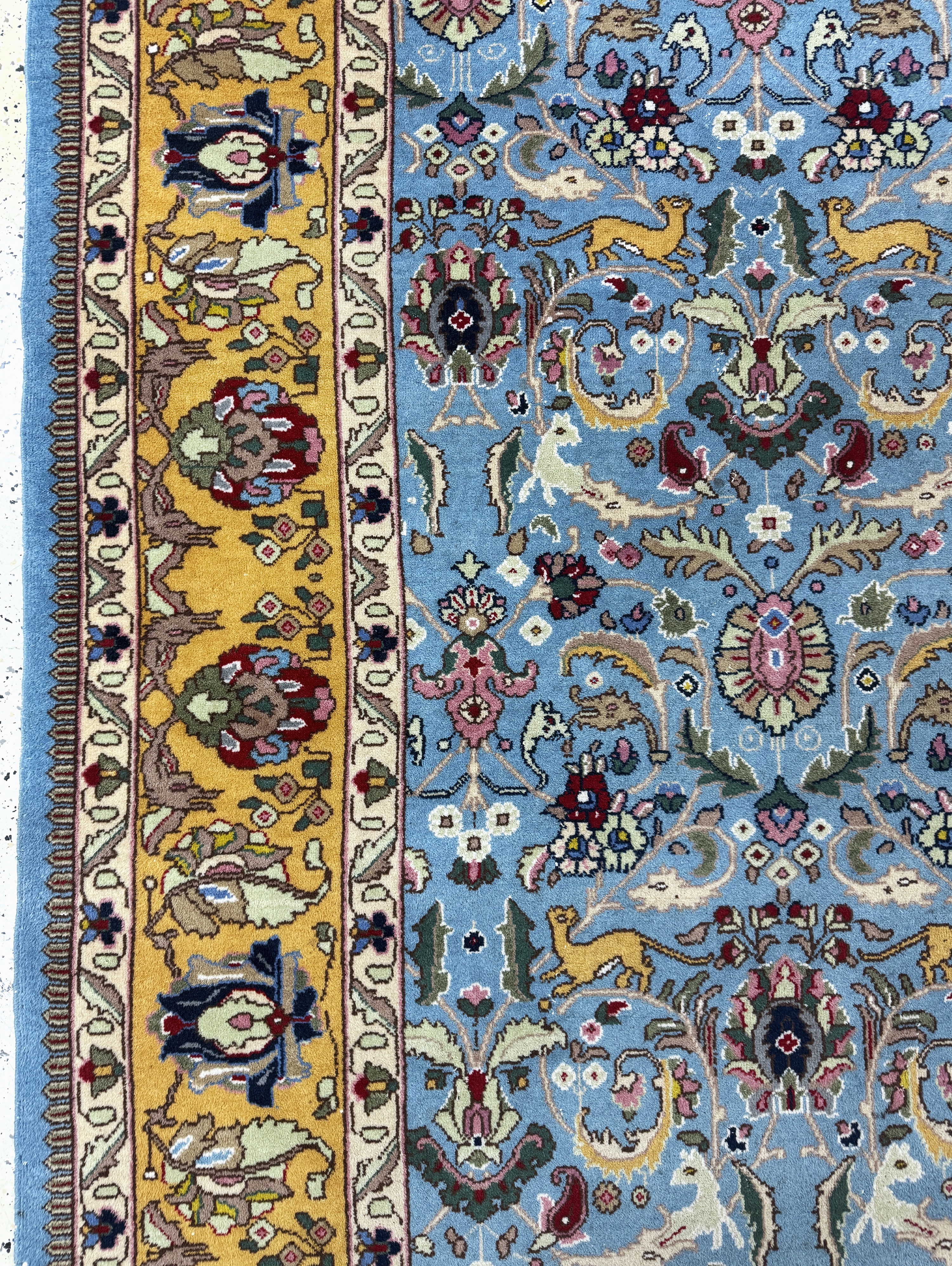 Detail d: Täbriz, Rumänien, Ende 20.Jhd., Wolle auf Baumwolle, ca. 337 x 237 cm, EHZ: 2-3