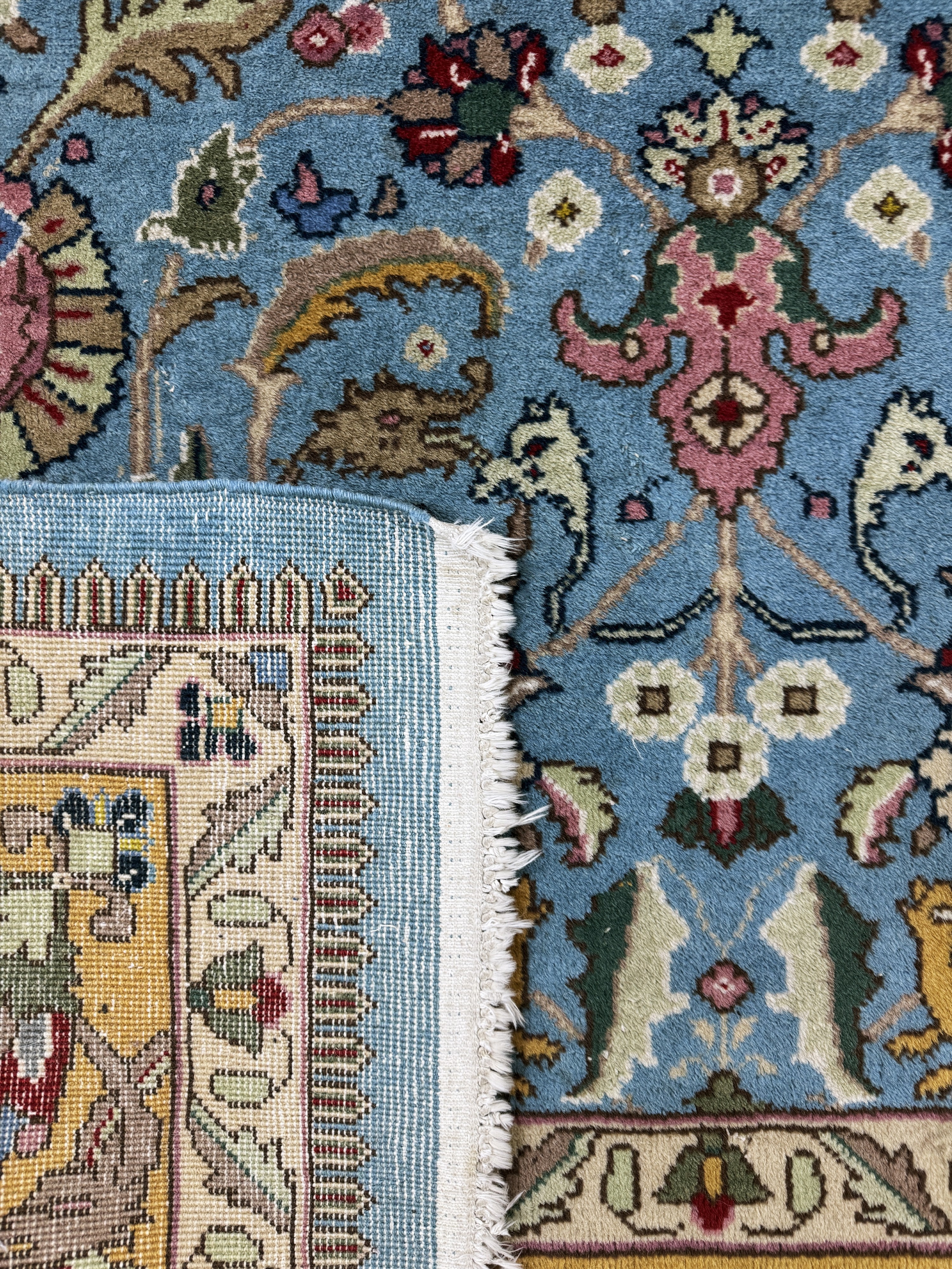 Detail j: Täbriz, Rumänien, Ende 20.Jhd., Wolle auf Baumwolle, ca. 337 x 237 cm, EHZ: 2-3